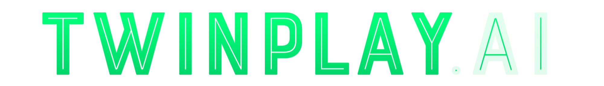 Logotipo de TwinPlay.ai sobre fondo transparente.